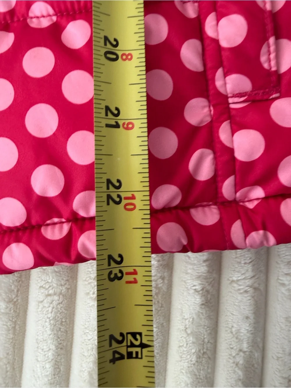 GAP Kids Hot Pink Polka Dot Puffer Vest. XXL